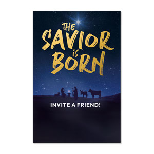 Savior is Born Star Invite A Friend 23" x 34.5" Rigid Sign