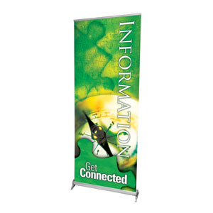 Get Connected Information 2'7" x 6'7"  Vinyl Banner