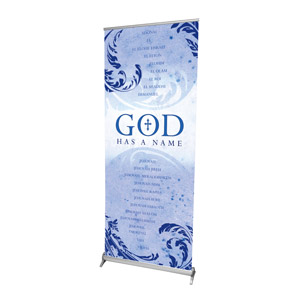 Names of God 2'7" x 6'7"  Vinyl Banner