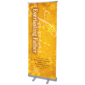 Isaiah 9 Father 2'7" x 6'7"  Vinyl Banner