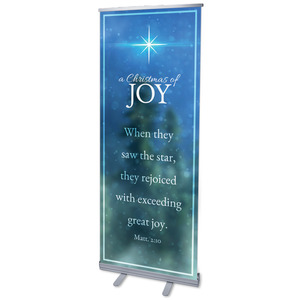 Christmas of Joy 2'7" x 6'7"  Vinyl Banner