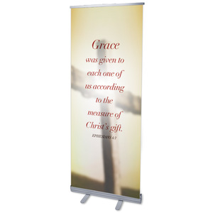 Traditions Eph 4:7 2'7" x 6'7"  Vinyl Banner