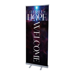 Thrill of Hope Sky 2'7" x 6'7"  Vinyl Banner