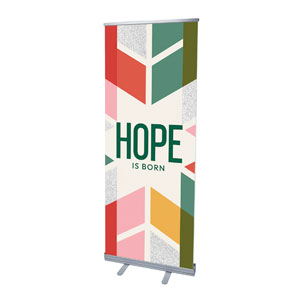 Snowflake Advent Hope 2'7" x 6'7"  Vinyl Banner