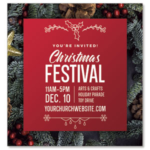 Christmas Festival Invite StickUp