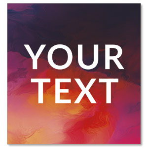 Vibrant Paint Your Text StickUp