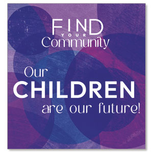 Find Your Community Children StickUp