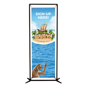 Shipwrecked Sign Up 2' x 6' Banner