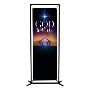 God With Us Advent 2' x 6' Banner