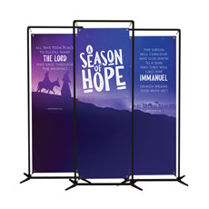 A Season Of Hope Purple Triptych 