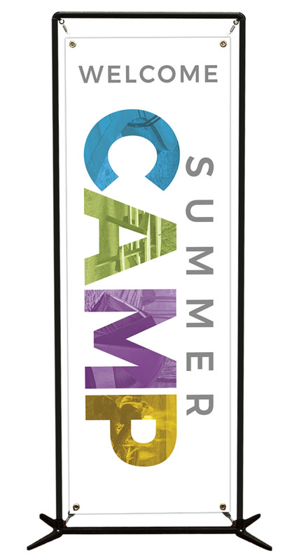 Banners, Summer - General, Summer Camp Colors, 2' x 6'