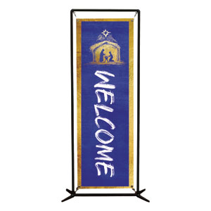 Joy to the World Nativity 2' x 6' Banner