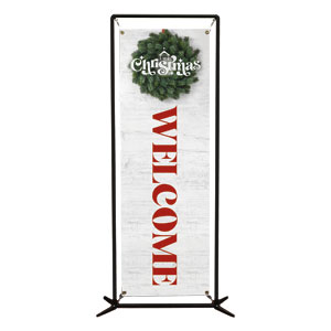 Christmas At Wreath 2' x 6' Banner