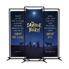 Savior is Born Star Triptych 