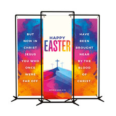 Colorful Easter Crosses Triptych 