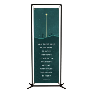 Christmas Story Luke 2:8 2' x 6' Banner