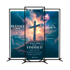 Easter He Is Risen Triptych 