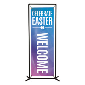 Bright Gradient Easter 2' x 6' Banner