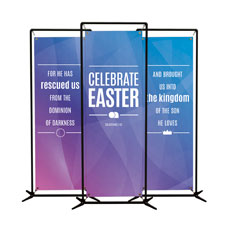 Bright Gradient Easter Triptych 