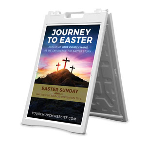 Journey To Easter 2' x 3' Street Sign Banners