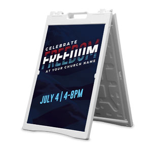 Celebrate Freedom Stripes 2' x 3' Street Sign Banners