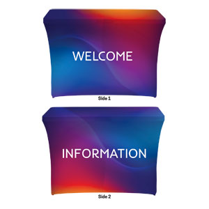 Glow Welcome Information Stretch Table Covers