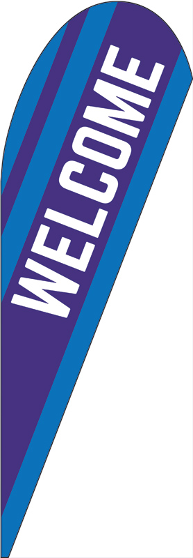 Welcome Purple Stripe Banner
SKU: TD1885701