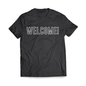 Welcome Outline - Large Apparel