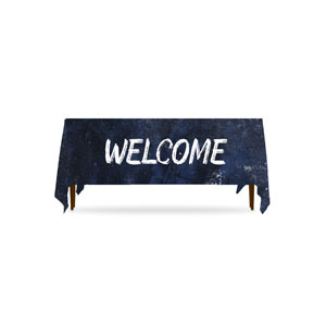 Blue Revival Welcome Table Throws