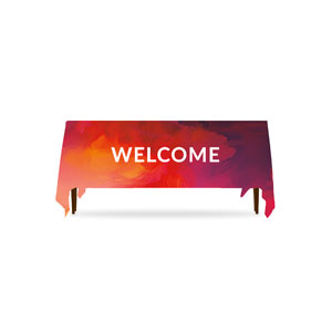 Vibrant Paint Welcome Table Throws