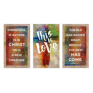 This is Love 2 Cor 5:17 3 x 5 Vinyl Banner