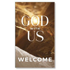 God With Us Manger Gold 