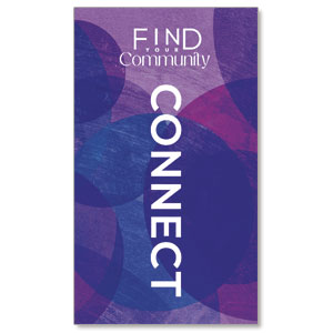 Find Your Community Connect 3 x 5 Vinyl Banner