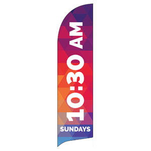 Geometric Bold 1030 AM Flag Banner