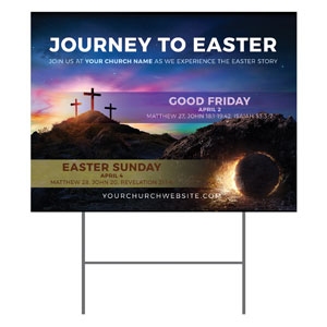 Journey To Easter 18"x24" YardSigns