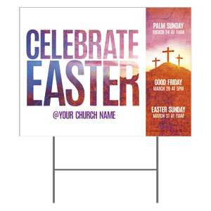 Easter Crosses Events 18"x24" YardSigns