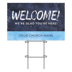 Blue Revival 36"x23.5" Large YardSigns