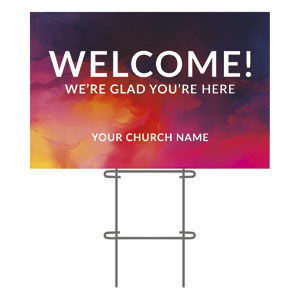 Vibrant Paint 36"x23.5" Large YardSigns